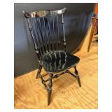 Black Wooden Spindle Back Side Chair