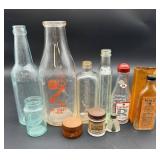 Vintage Glass Bottles and Containers Collection