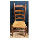 Ladder-Back Chair with Woven Seat