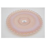 Duncan Miller Pink Opalescent Hobnail Platter