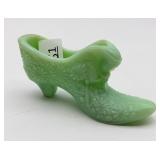Jadeite Daisy and Button Shoe