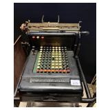 Burroughs Adding Machine on Stand