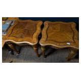 Wooden Side Tables with Inlay Design