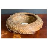 Vintage Pine Needle Basket As Is