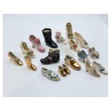 Miniature Ceramic Shoe Figurines