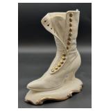 Porcelain Victorian-Style Boot Figurine