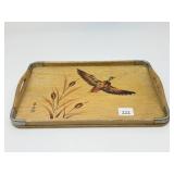 MCM Hand Painted Duck Tray