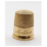 14Kt Yellow Gold Thimble