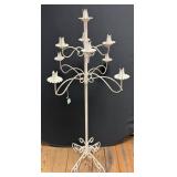 Metal Floor Candelabra White