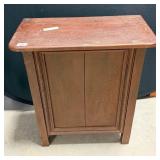 Rustic Wooden Cabinet with Shelves