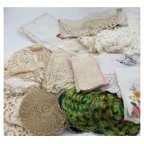 Large lot Vintage Textiles and Linens