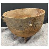 Antique Cast Iron Cauldron on Three Legs