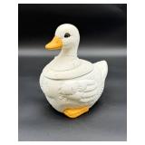 Vintage Duck Ceramic Duck Cookie Jar