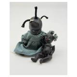 Vintage Black Americana Bisque Dolls