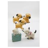 Ceramic Cat and Dog Figurines