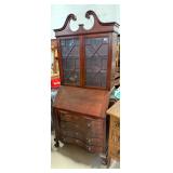 Mahogany Bowfront Secretary