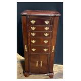 Wooden Jewelry Armoire As Is