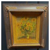 Framed Repro of Sunflowers