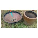 (2) Ceramic Planters