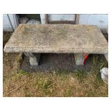 Concrete Garden Bench
