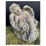 Concrete Cherub Garden Statue