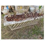 Concrete Rectangular Garden Planter