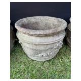 Concrete Planter w/Scroll Design