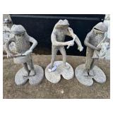 Musical Garden Frog Statues