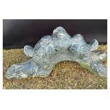 Birds on Log Cement Statue
