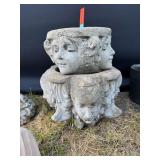 Concrete Face Planters (2)