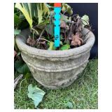 Concrete Planter w/Scroll Design