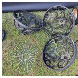 (4) Hanging Basket Plant Holders Metal