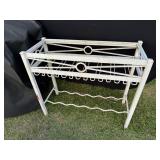 White Wrought Iron Plant Stand