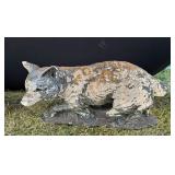 Concrete Fox Statue