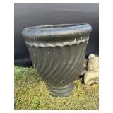 Black Swirl Ceramic Planter