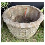 Concrete Planter Basket Weave Design