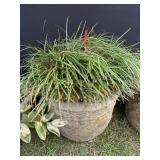 Concrete Planter Basket Weave Design