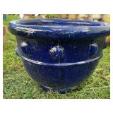 Blue Ceramic Planter