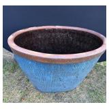 Ceramic Texture Blue Planter