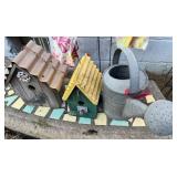Bird Houses (2) & Watering Can