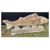 Concrete Koi Fish Garden Statue