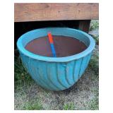 Teal Ceramic Planter