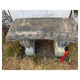 Concrete Garden Bench