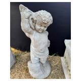 Concrete Cherub Statue