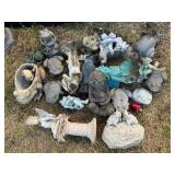 Large Resin Garden Dï¿½cor Lot