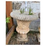 Concrete Basket Weave Garden Planter