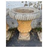 Concrete Basket Weave Garden Planter