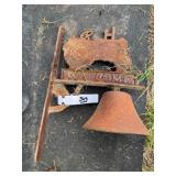 Cast Iron Welcome Tractor Bell