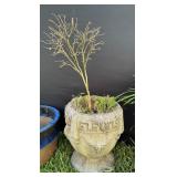 Concrete Greek Style Urn Planter w/Grape Design