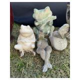 Frog Lot (4) Concrete & Terracotta